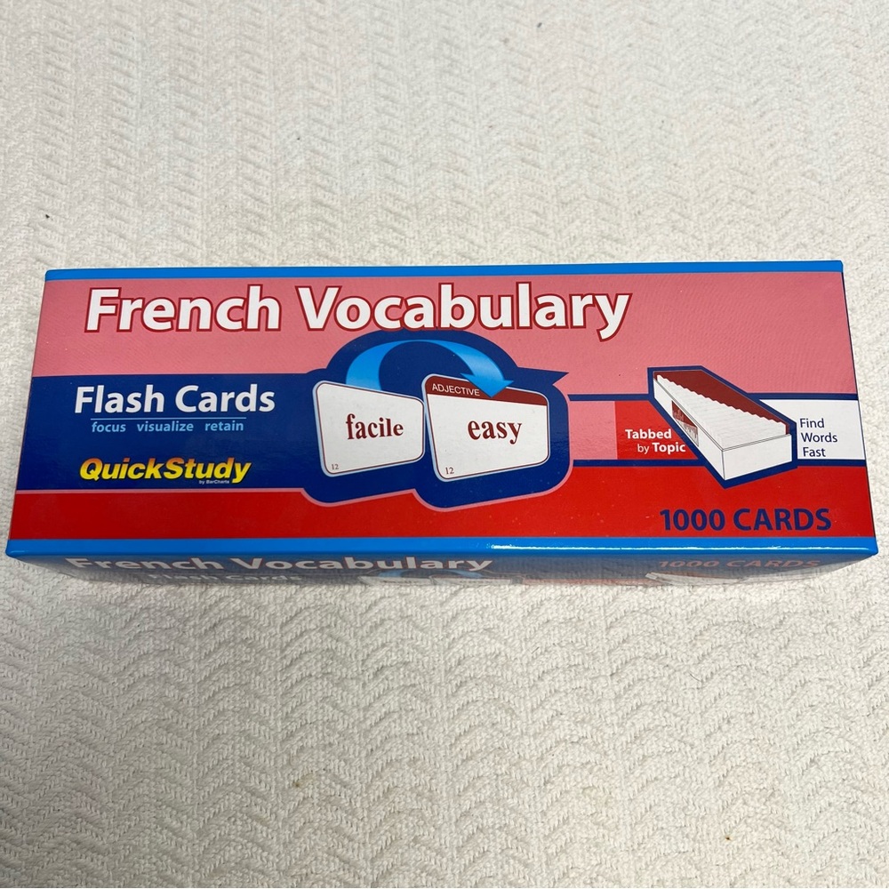 quickstudy / french vocabulary 1000 flashcards